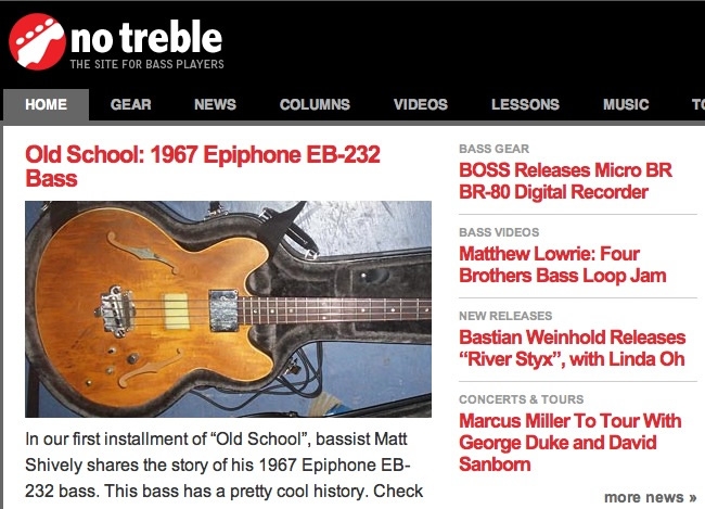no treble | The Site For Bass Players