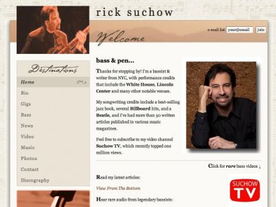 Rick Suchow - NYC Bassist & Writer