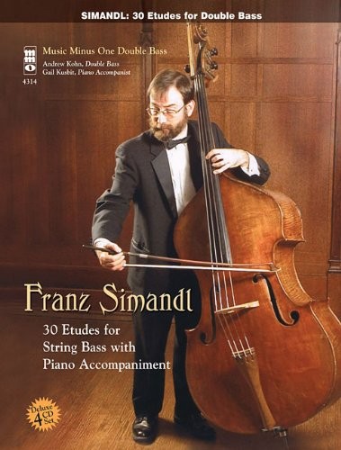 Simandl - Complete Etudes: 4-CD Double Bass Play-Along 9781596156364 · 1596156368
