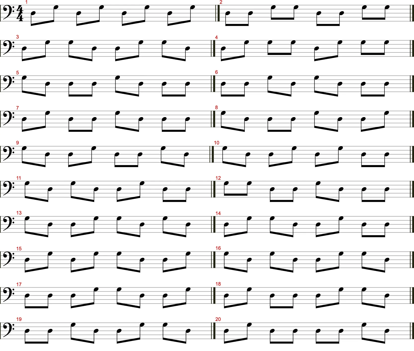 Rechte Hand Saitenwechsel