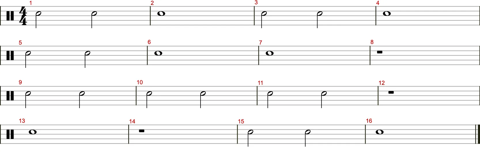 Viertel-Rhythmik Übung 5