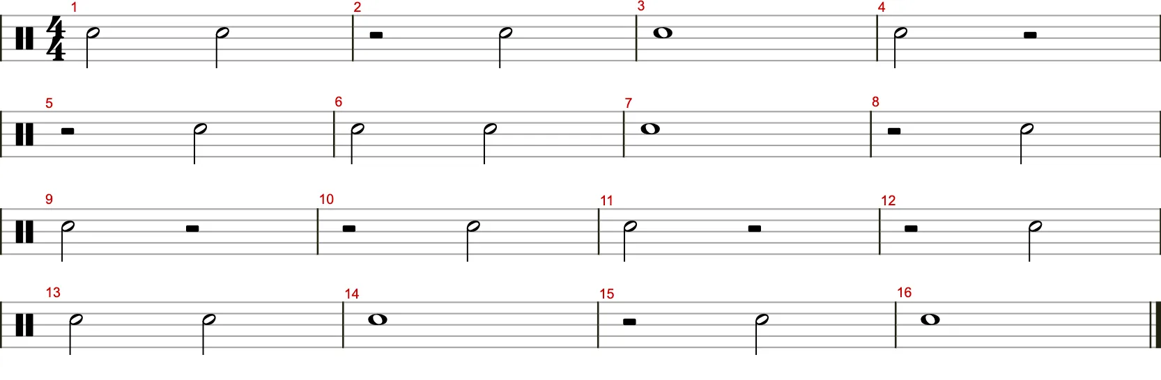 Viertel-Rhythmik Übung 7