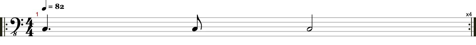 Tonlänge und Groove - Beispiel 1