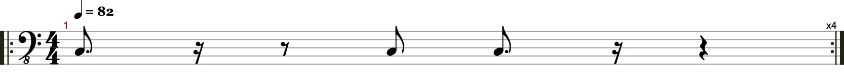 Tonlänge und Groove - Beispiel 6