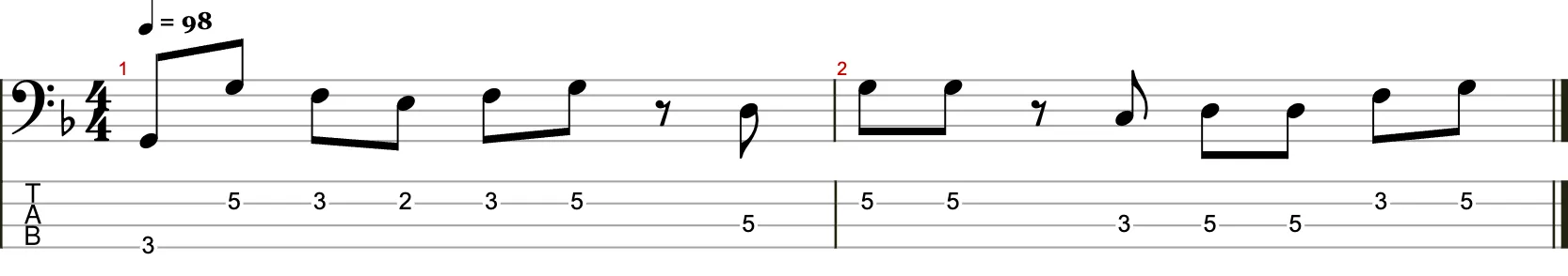 Zweitaktige Basslinie 2